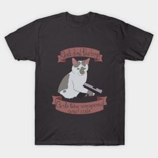 Cute cat with a gun T-Shirt